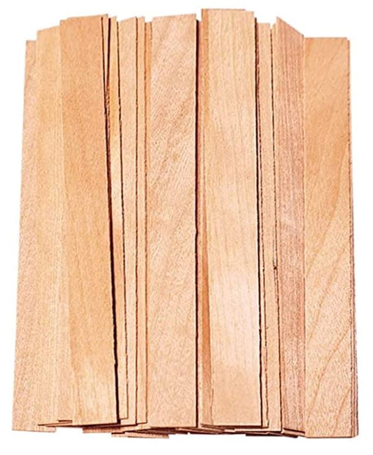 Wicks Thickened Wood, Smokeless Crackling Wooden Candle Wicks