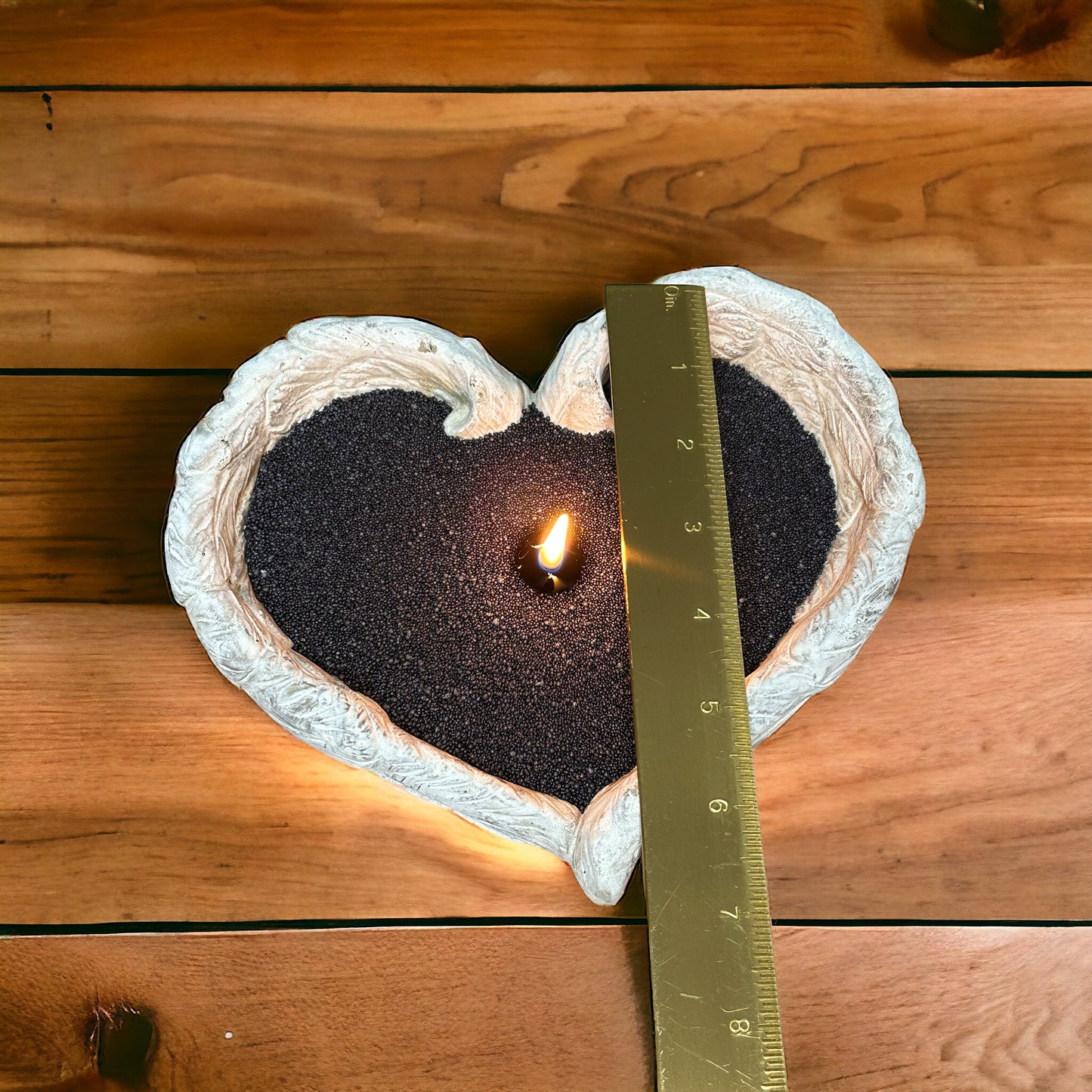 Base Cement Heart Shaped Container